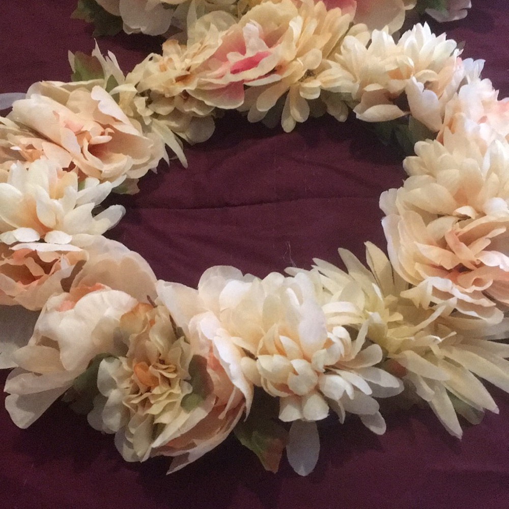 Artificial flower ring centerpieces HAND MADE
